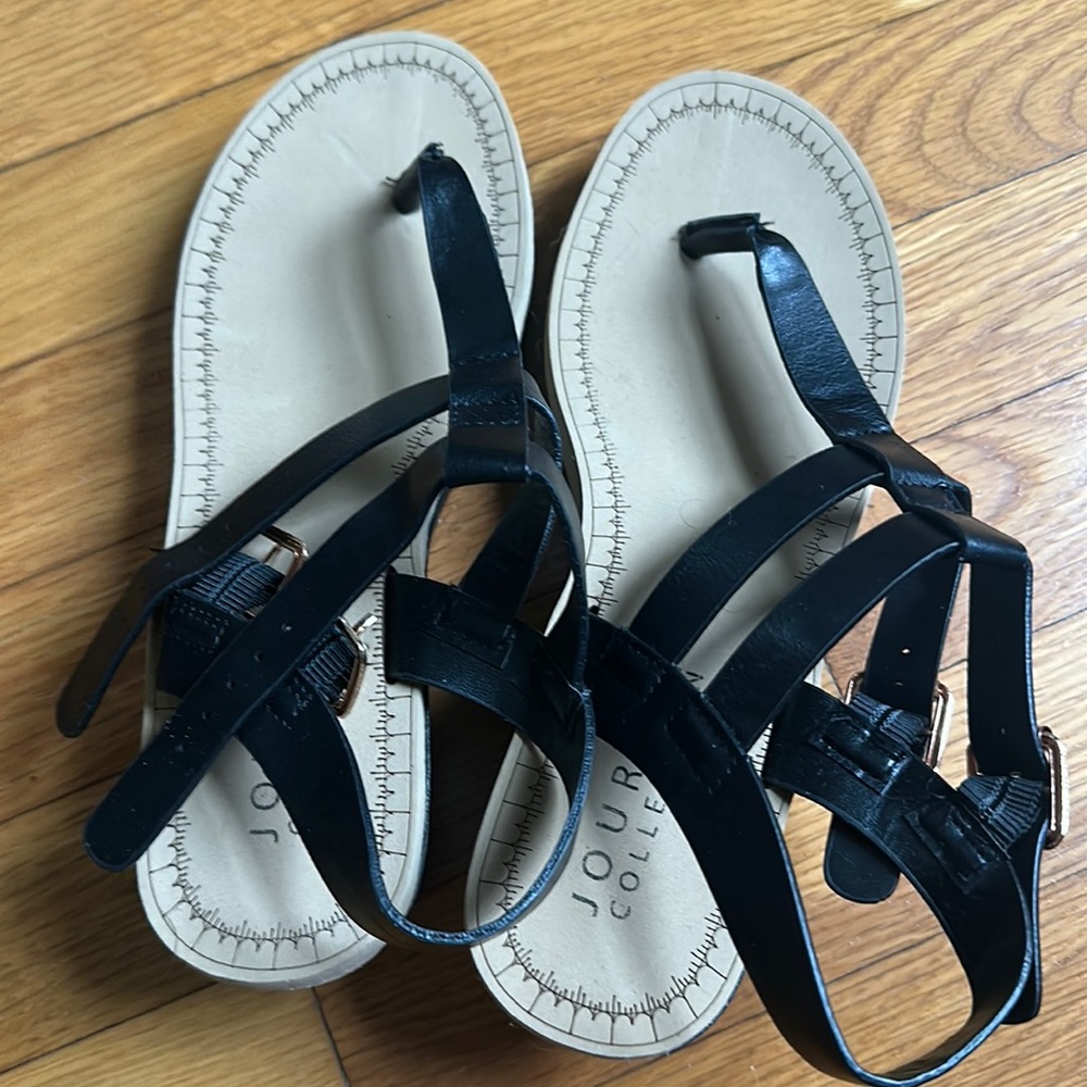 Journee Wedge Sandals - Size 7